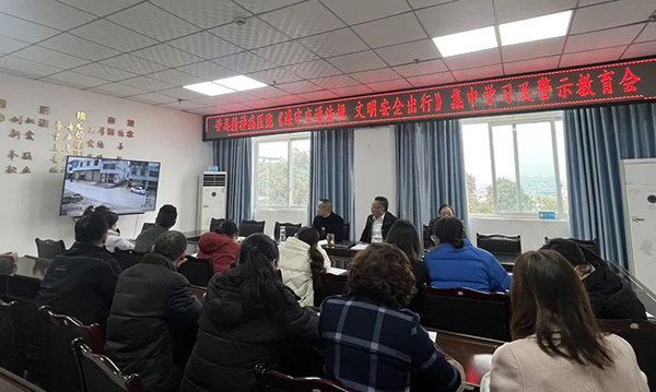 荣县第三人民医院组织党员干部职工开展《遵守交通法规 文明安全出行》集中学习及警示教育会